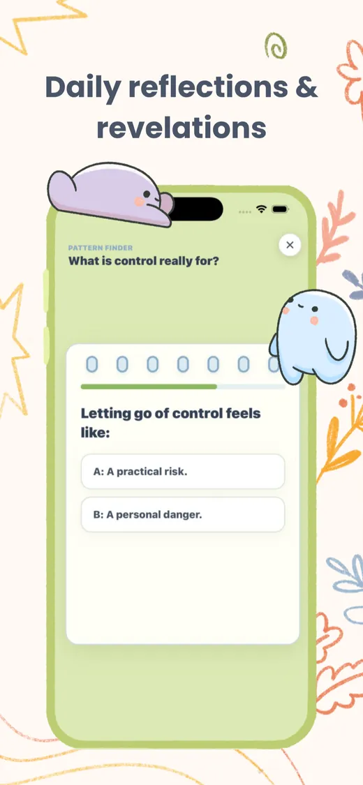 Buba app screenshot: Daily reflections and revelations